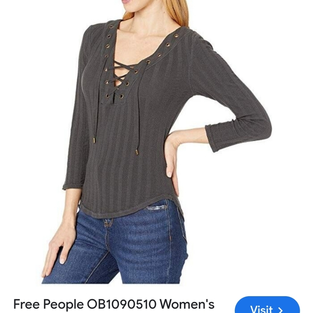 Nwt free people lace top ice cold style XS